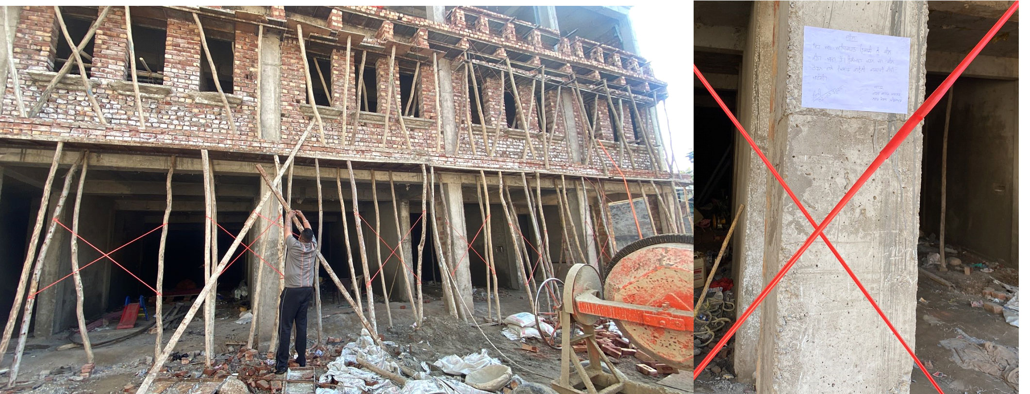 Under construction building sealed in Zirakpur for violating notice and continuing illegal construction